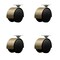 Service Caster 2'' Floor Safe Antique Hooded Twin Wheel Caster Top Plate , 4PK SCC-TP02S50D-NYU-WA-4 - alternate 1